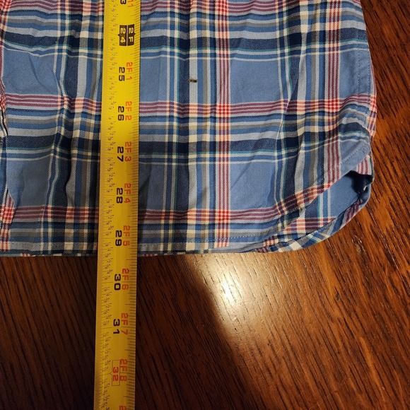 Southern Tide Slim Fit Blue & Red Plaid Shirt Size M Preppy Dapper Sophisticated - Picture 7 of 7